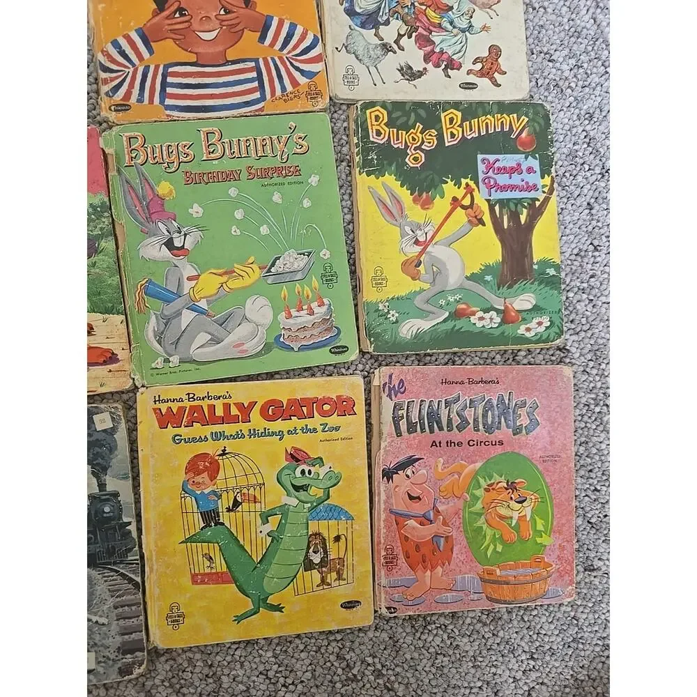 Lot of 9 Vintage Mixed Authors Lassie's, Bugs Bunny‎ Hardcover Children's Books